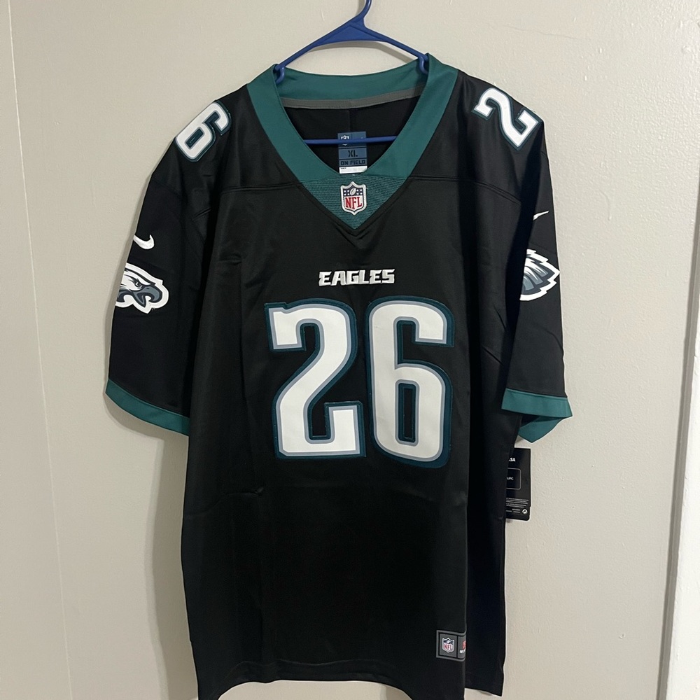 Nike on Field Black Philadelphia Eagles Saquon Barkley NFL Jersey NWT Size XL